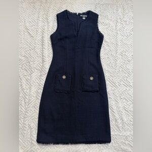 Karl Lagerfeld Navy Sleeveless Mini Dress